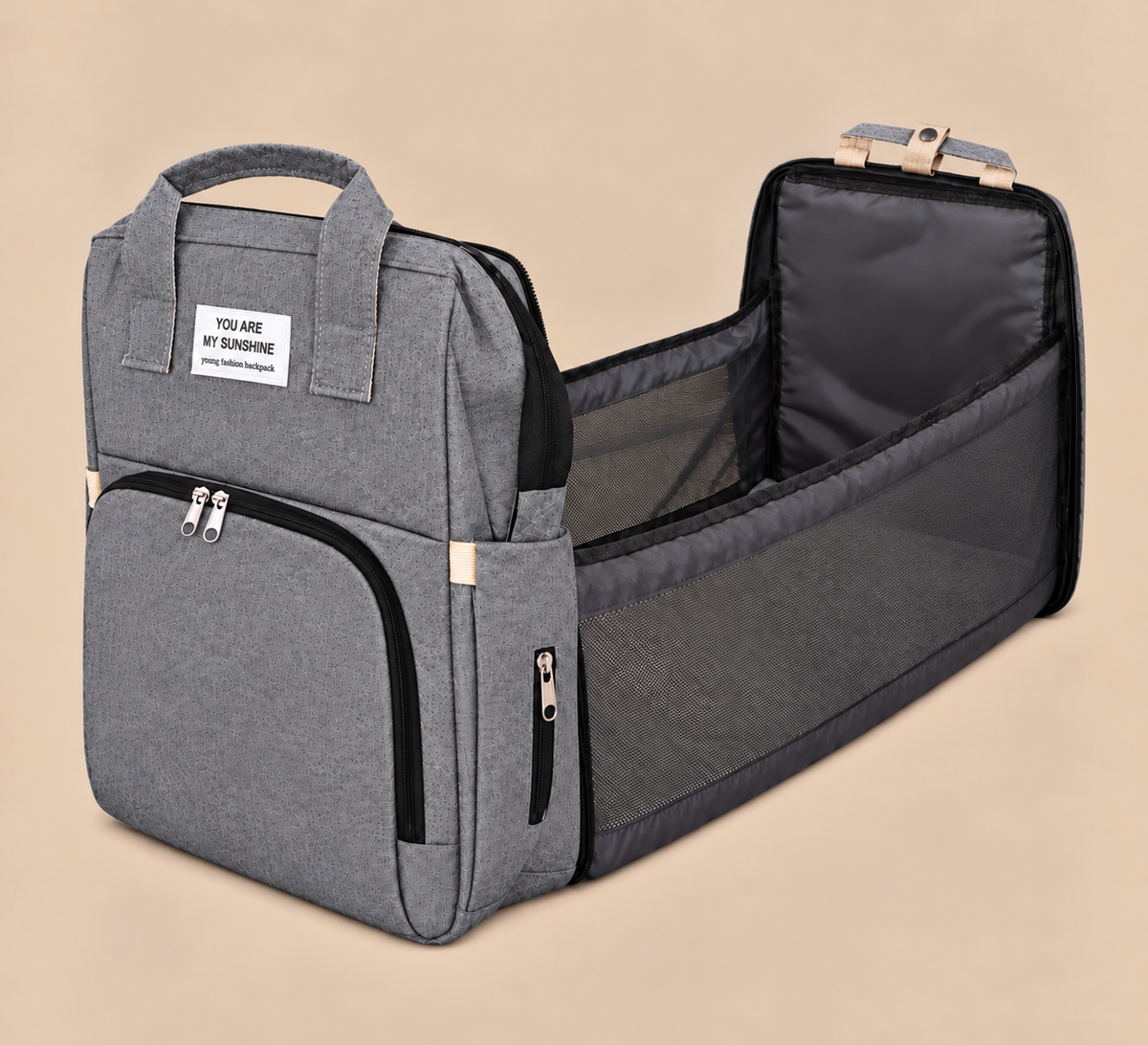 Sac à langer Gris paisible - Nahnou