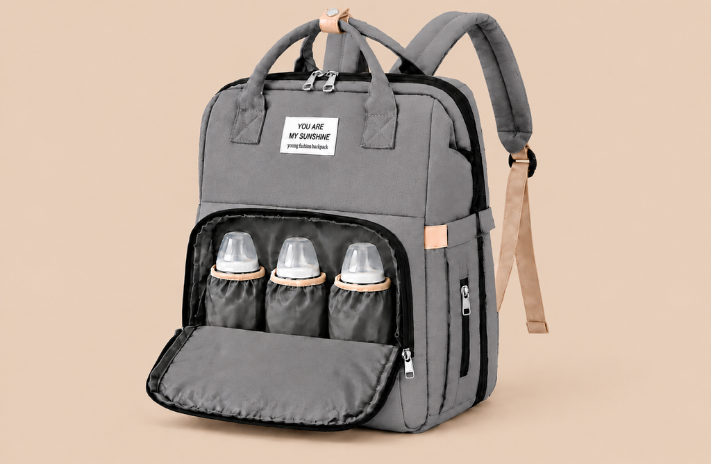 Sac à langer Gris paisible - Nahnou