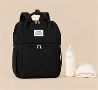 Sac à langer Noir velours - Nahnou