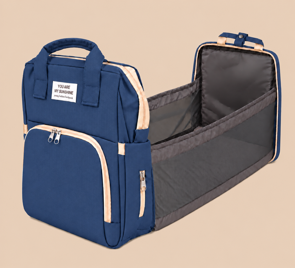 Sac à langer Bleu sérénité - Nahnou