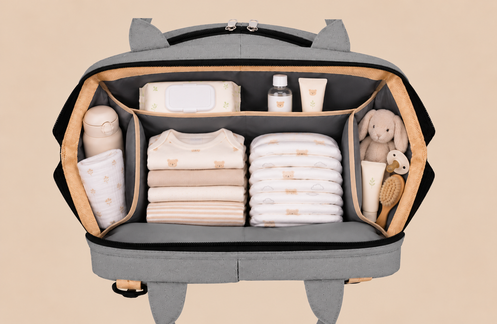 Sac à langer Gris paisible - Nahnou