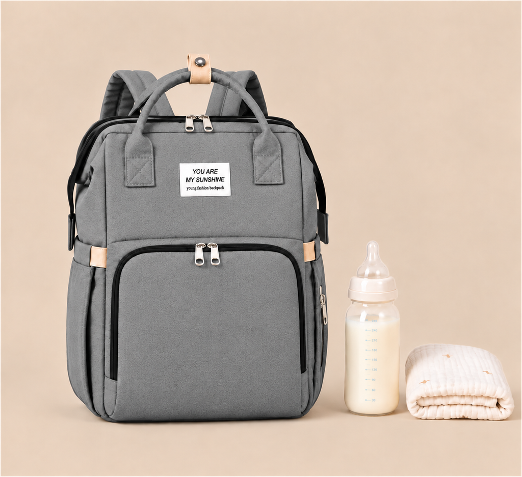 Sac à langer Gris paisible - Nahnou