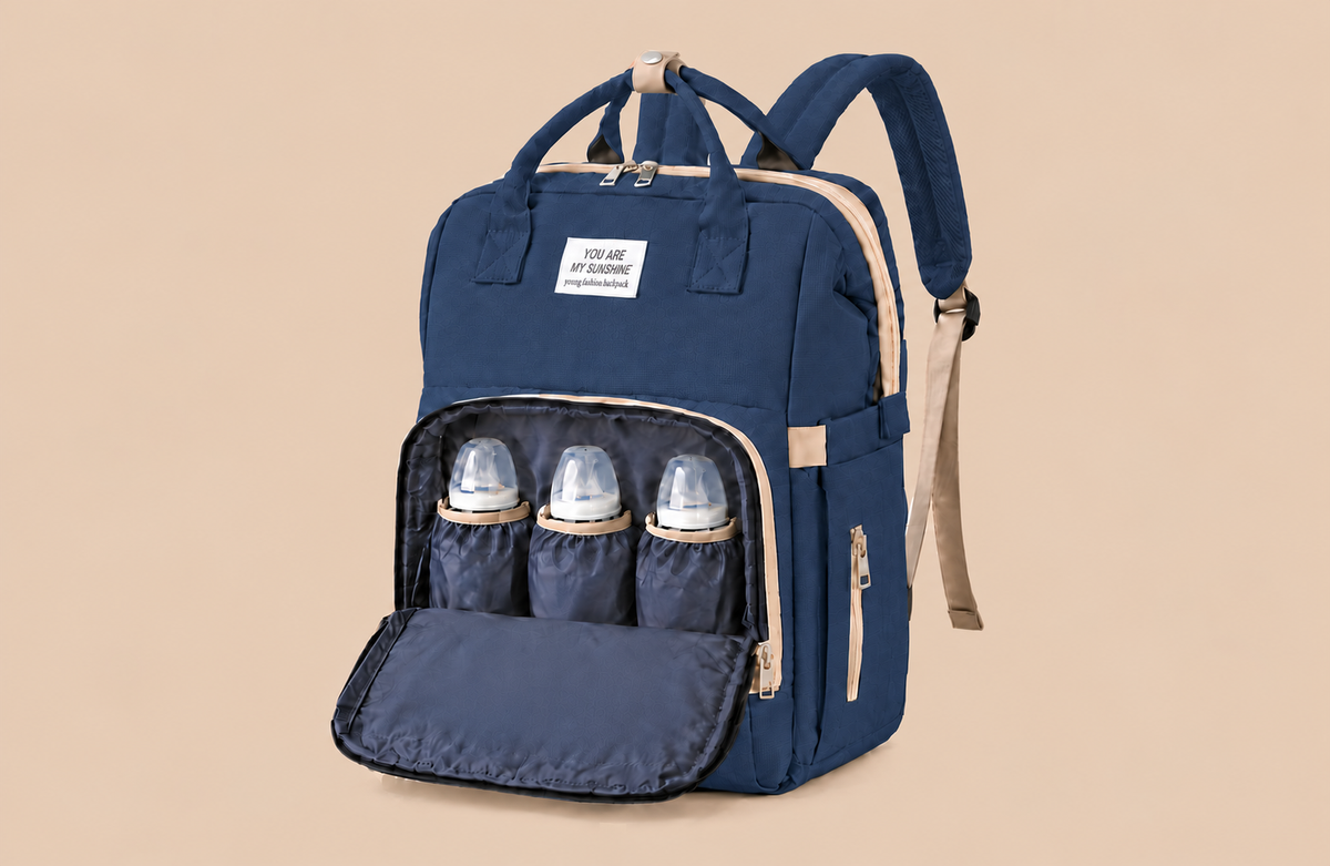 Sac à langer Bleu sérénité - Nahnou